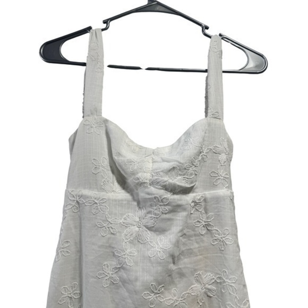 Princess Polly Maisone Broderie maxi Square Neck Spaghetti Straps Tie Back 4 - Picture 3 of 8
